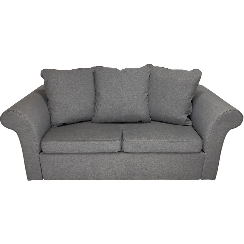 Szara sofa rozkładana ESTELLA 140 tk. BRISTOL 2459 bez falbany