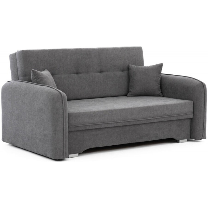 Ciemna szara sofa amerykanka rozkładana LAINE | SofaMarket