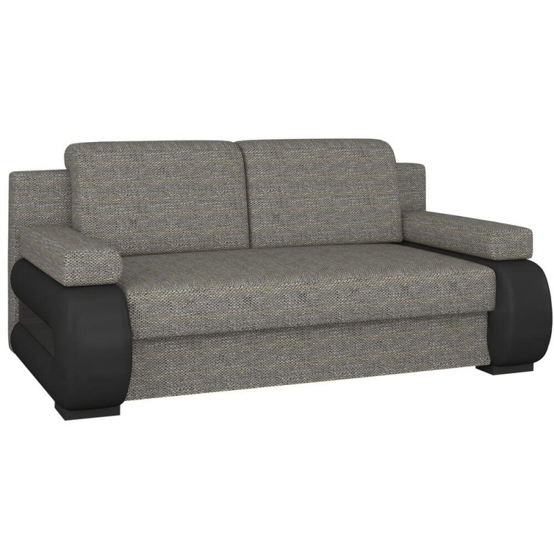 Kanapa Laura szara - rozkładana sofa z funkcją spania i pojemnikiem | SofaMarket.pl