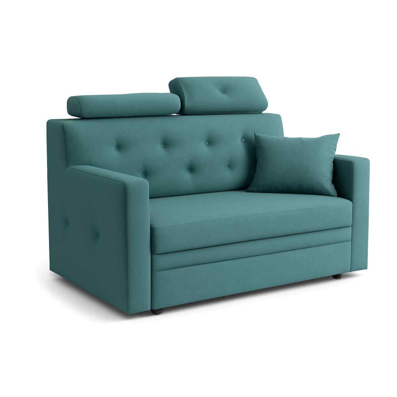 Sofa dwuosobowa rozkładana Galla – regulowane zagłówki