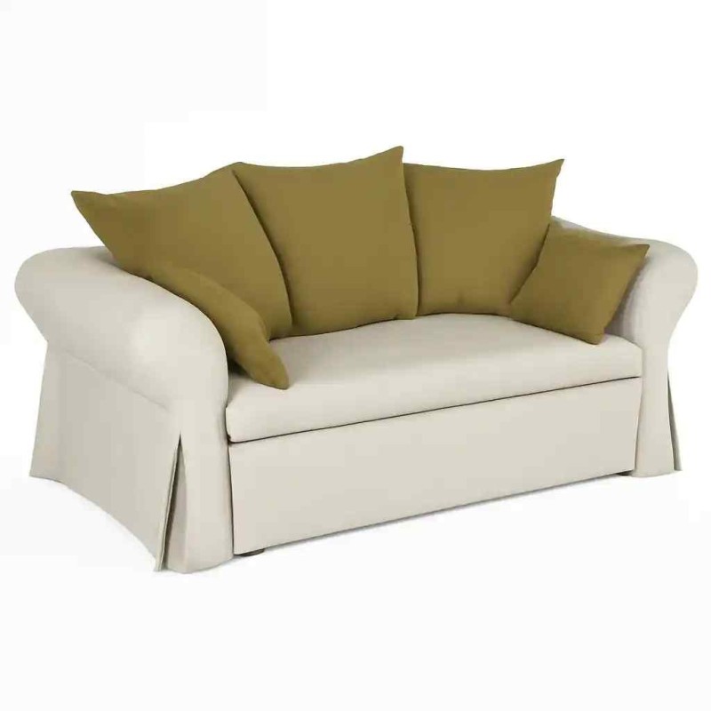 Mała sofa rozkładana Elizabeth – 2-osobowa, funkcja spania, schowek