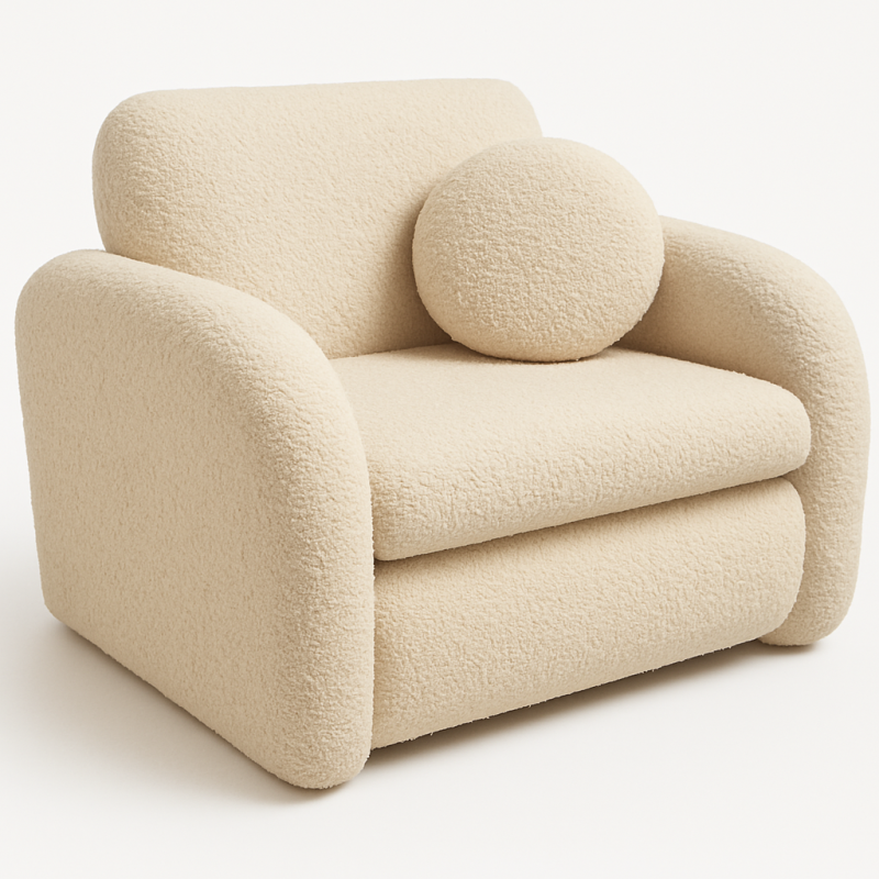 Sofa 1-osobowa LILA – mała sofa rozkładana do pokoju z pojemnikiem