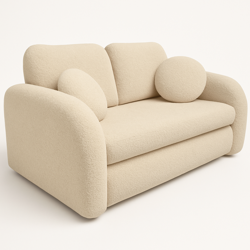 Sofa 2-osobowa LILA – dwuosobowa sofa rozkładana z pojemnikiem na pościel