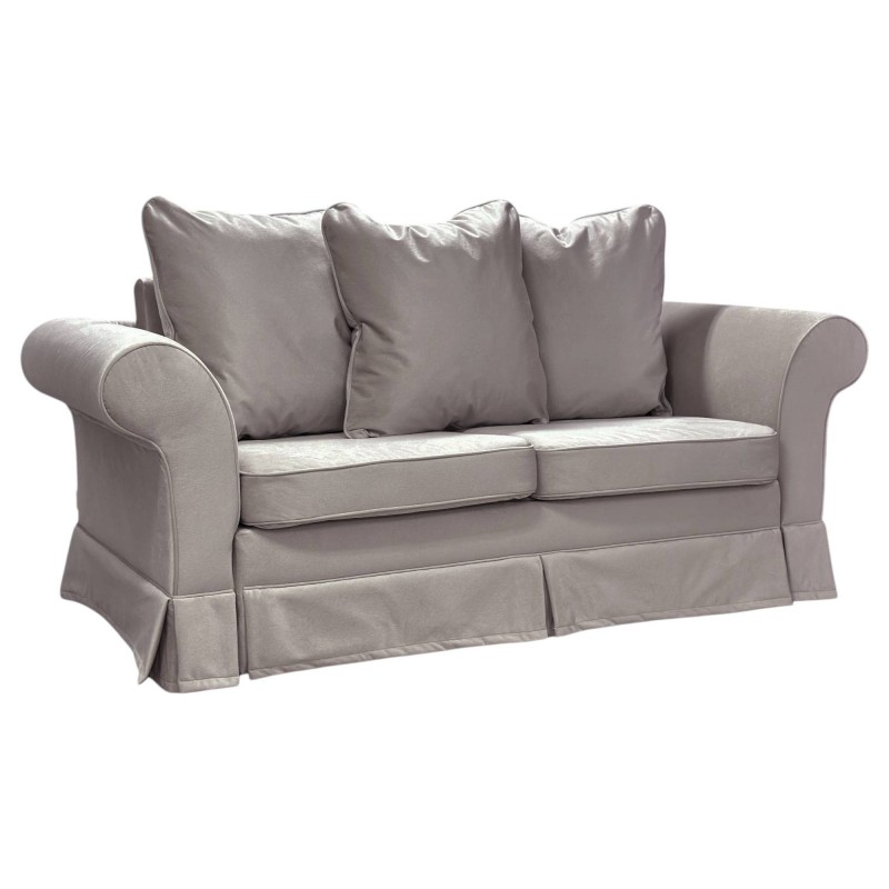 ESTELLA - welurowa sofa z funkcją spania, w stylu angielskim