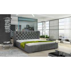 PRESTON - łóżko sypialniane w stylu Glamour, Chesterfield