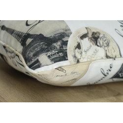 Poduszka dekoracyjna 55x55 cm - STELLA z motywem Paris 2 Poduszka dekoracyjna 55x55 cm - STELLA z motywem Paris 2