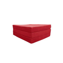 Czerwony materac turystyczny 195x80x9