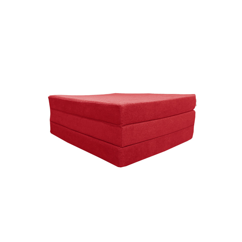 Czerwony materac turystyczny 195x80x9