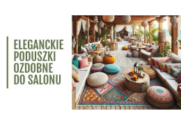 Eleganckie poduszki ozdobne do salonu