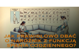 Jak prawidłowo dbać o narożnik z funkcją spania codziennego?