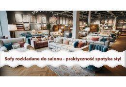 Sofy rozkładane do salonu - praktyczność spotyka styl