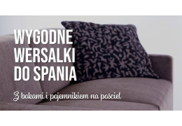 Wersalki do spania z bokami i pojemnikiem na pościel